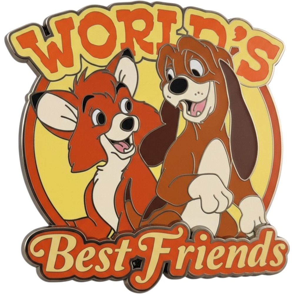 Disney Pin FOX & THE HOUND WORLDS BEST FRIENDS Disneyland Paris DLP LE 700 0803